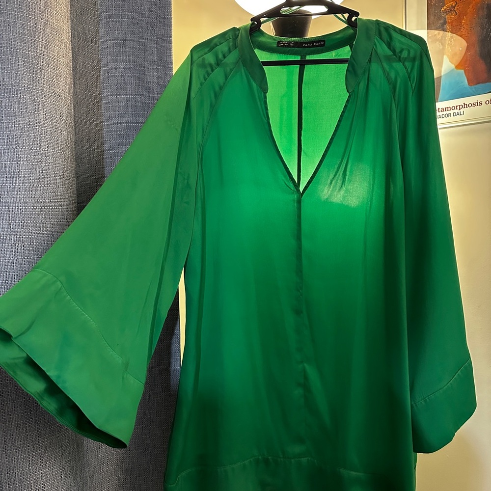 Zara basic Green Women's Top